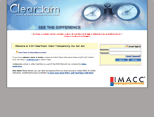 Tablet Screenshot of clearclaim.net